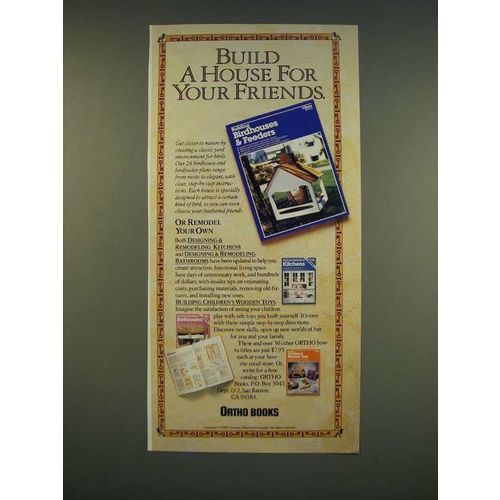 1990 Ortho Books Ad - Build a house for your friends