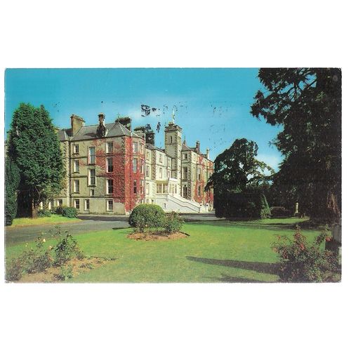 THE WAVERLEY CASTLE HOTEL, MELROSE, THE BORDERS used vintage postcard =