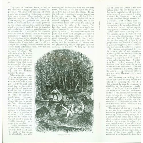 The Ascent of Mount Hayden, Grand Teton: 1872. Langford..1->29 lots of 10 copies