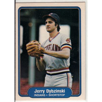 1982 Fleer baseball card 366 Jerry Dybzinski – Cleveland Indians