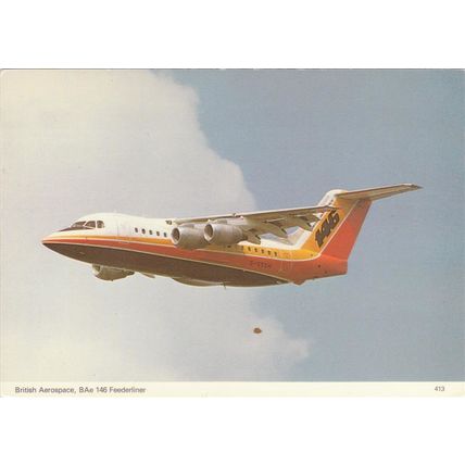 British Aerospace BAe 146 Feederliner Civil Aircraft (A19056)