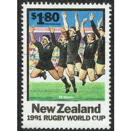 New Zealand 1991 World Cup Rugby Championships $1.80c Multicoloured SG1626 GU