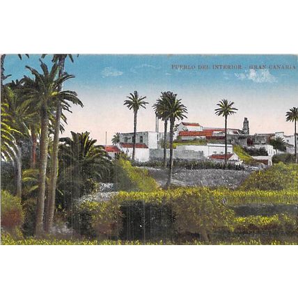 Gran Canaria Pueblo del Interior Spain Postcard unused VGC