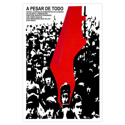 East Germany decor interior Design movie Poster 4 film"NEVERTHELESS"Red Flag art