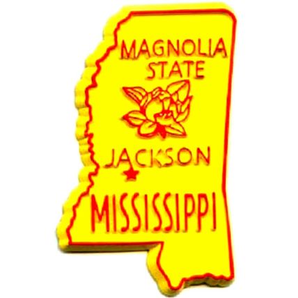 Mississippi The Magnolia State Fridge Magnet