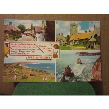 multiview, ISLE OF WIGHT used postcard not posted