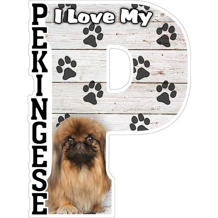 I Love My Pekingese Fridge Magnet