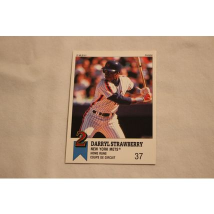 Darryl Strawberry 1991 Panini Top 15 Baseball STICKER NO. 10