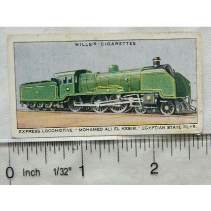 1936 Wills Railway Engines No. 31 Express Locomotive Mohamed Ali el Kebir, Egypt