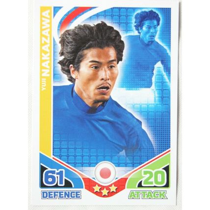 2010 Topps Match Attax World Cup Trading Card - Japan, Yuji Nakazawa