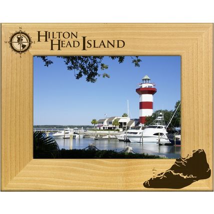 Hilton Head Island South Carolina Laser Engraved Picture Frame Landscape (3x5)