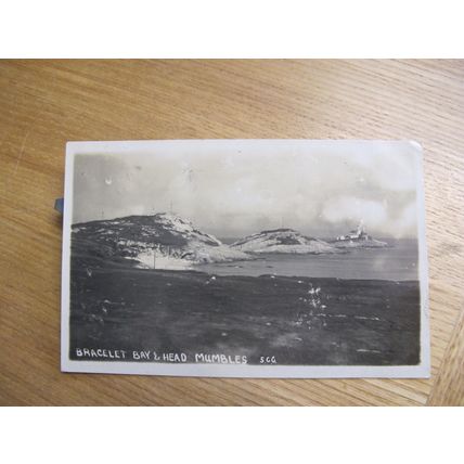 1927 Real photo Postcard -Bracelet Bay, Mumbles - Swansea Bay, Glamorgan