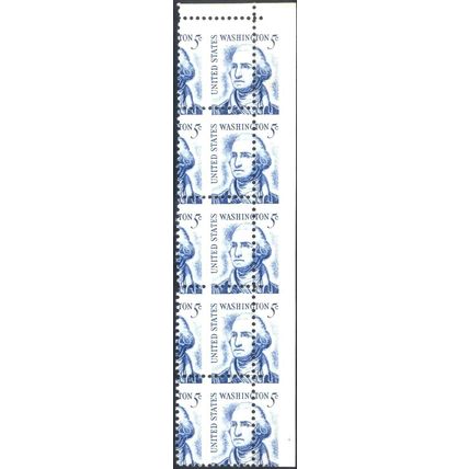 1283B, TWO WAY PERF SHIFT STRIP OF 5 - DRAMATIC ERROR
