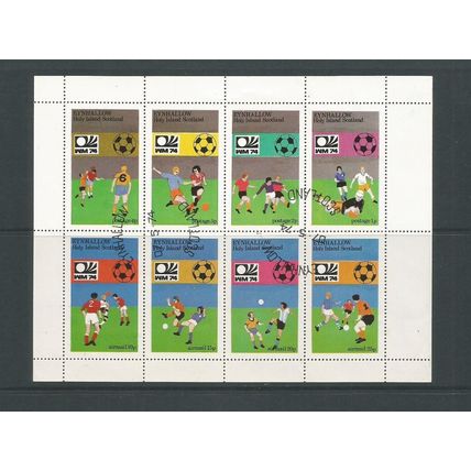Cinderella Eynhallow Island Scotland 1974 Football Miniature Sheet CTO Used