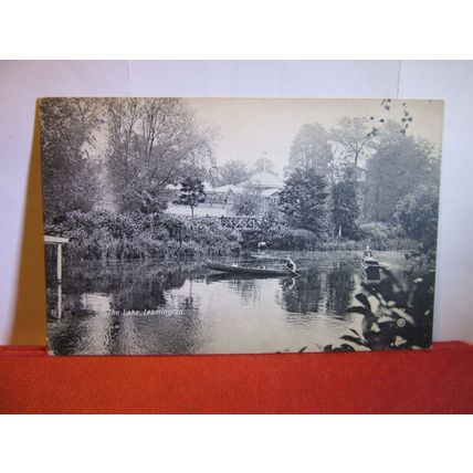 THE LAKE, LEAMINGTON, WARWICKSHIRE unused antique postcard. =