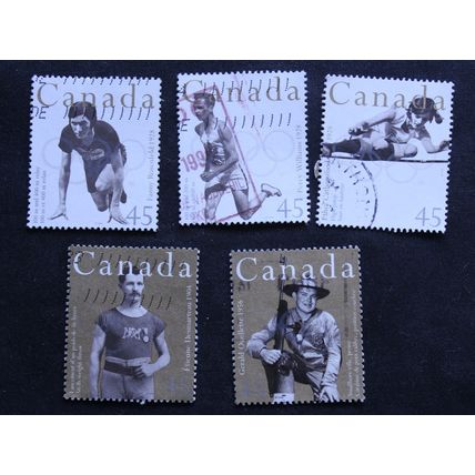 Canada - 1996 - Canadian Gold Medal Winners - Used set of 5 Stamps