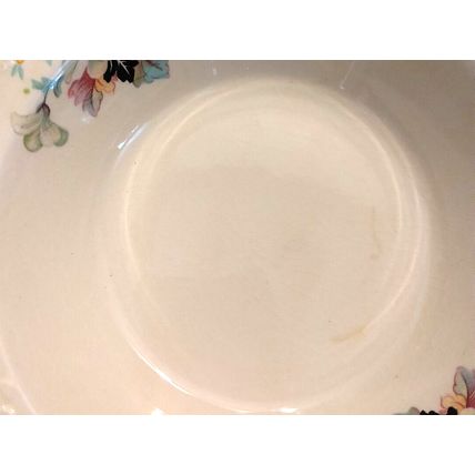 Vintage Papoco Fruit Bowl Pink Floral Pattern Circa 1930 By Paden City Set of 4