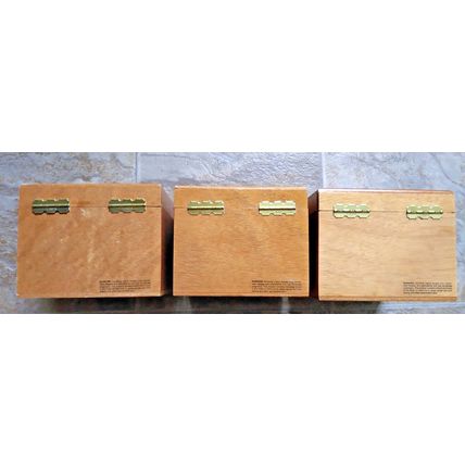 3 La Fontana Vintage by Eiroa Wooden Cigar Boxes - Fast Ship!