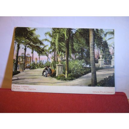 PARQUE LEZAMA, BUENOS AIRES, ARGENTINA unused antique postcard #