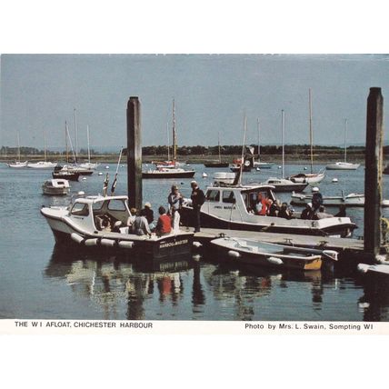 Chichester Harbour Postcard unused crease
