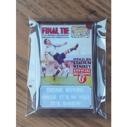 1931 FA Cup Final Programme Cover fridge magnet - WBA vs Birmingham City