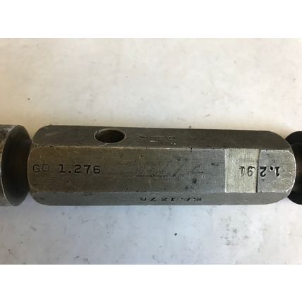 THE PIPE MACHINERY GO NO GO PLUG GAGE,1.291,1.276,ET