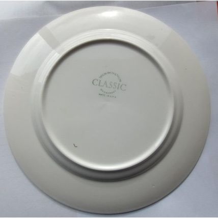 1959 Calendar Plate Taylor Smith Taylor Aqua Blue with Gold Lettering Made USA
