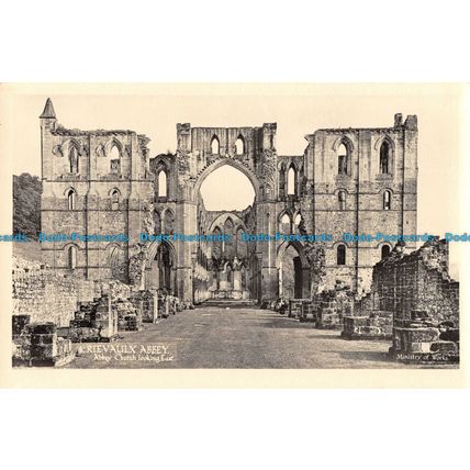 R090415 4. Rievaulx Abbey. Abbey Church looking East. Ministry of Works. Crown