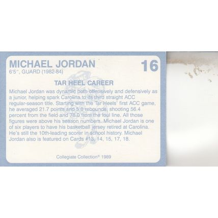 MICHAEL JORDAN 1989 AUTOGRAPHED NORTH CAROLINA NCAA CHAMPION TO CHICAGO BULLS