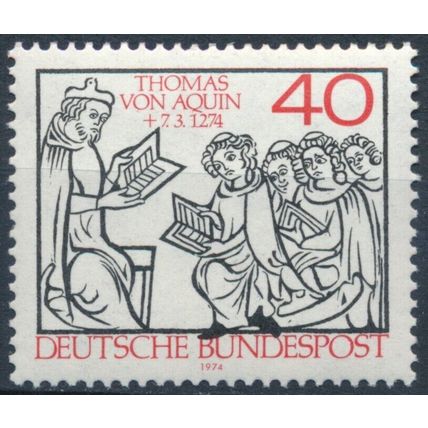 700th Death Anniv of St Thomas Aquinas - West Germany 1974 - MNH - MiNr 795