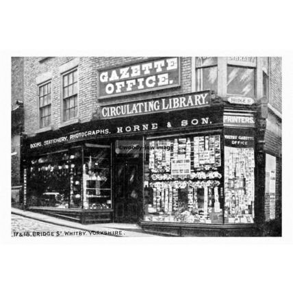 pt4588 - Whitby , Horne & Son 17 & 18 Bridge Street , Yorkshire - Print 6x4