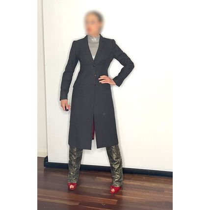 Dolce & Gabbana Dress Coat Pin Stripes Wool Suit Coat Ladies Designer Make Offer