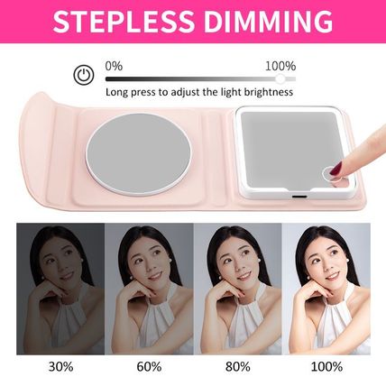 PU Bifold Mirror Compact Powder – Stylish, Portable Makeup Compact with Dual Mir