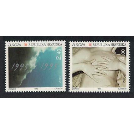 Croatia Europa Peace and Freedom 2v 1995 MNH SG#350-351