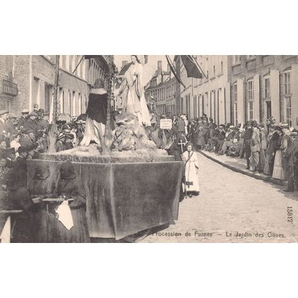 Procession De Furnes Soldats Roumains Military Belgium Old Postcard