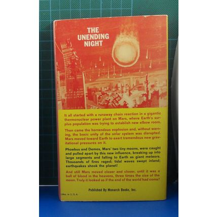 The Unending Night, by George H. Smith | PB | Monarch, Good +