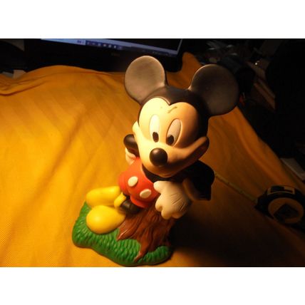 30 year old MICKEY MOUSE Vinyl Bank!! Justoys, 1994! $18.00 Shipped! This Vinyl