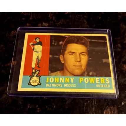 1960 Topps 422 Johnny Powers Baltimore Orioles Outfield 5.0 EX No Crease