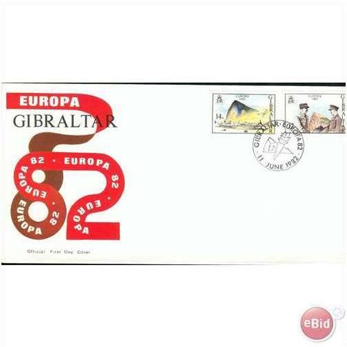 Gibraltar FDC 1982 - SG 479-480 - Europa 82