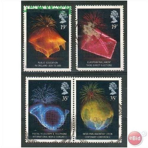 GB stamps 1989 used set - SG 1432-1435 - Anniversaries