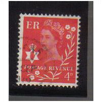 1968/69 GB NORTHERN IRELAND 4D VERMILLION F/U SGNI 9