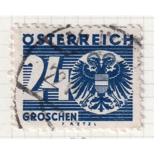 1925 AUSTRIA Sg D754 24g BLUE POSTAGE DUE FINE USED (GAP1)