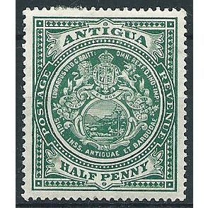 Antigua 1908 SG41 1/2d Green Mounted Mint ... .