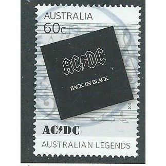 AUS 2013 60c 'AUSTRALIAN LEGENDS- AC/DC' FINE USED (EBID37-845)