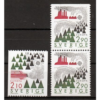 Zweden Europa Cept 1986 Type Do,Du compleet postfris
