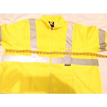 3XL Vizwear Yellow Poly Cotton Lightweight Reflective Jacket 3XL