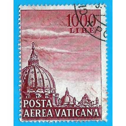 VATICANO. 1953. MICHEL # 205. BASILICA DE SAN PEDRO. ROMA. CUPULA