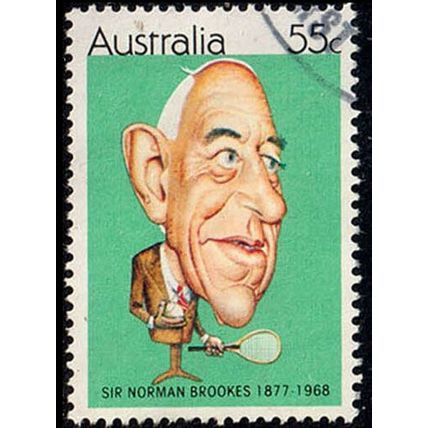 Australia 1981 Sport Sportsmen Sir Norman Brookes 55c Used Stamp