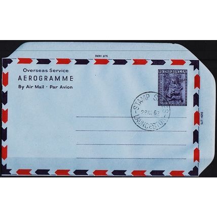 Australia. Aerogramme. 1962 10d Christmas Used