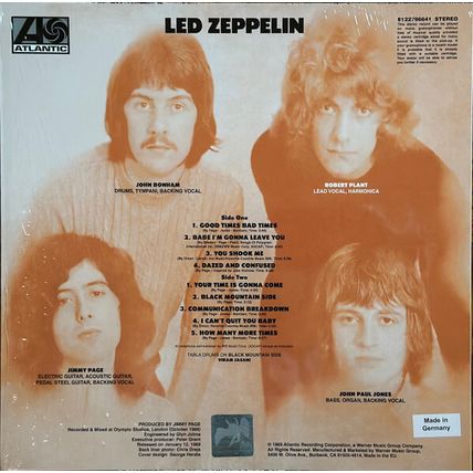 Led Zeppelin by Led Zeppelin (LP Vinyl, 2022, Remastered) Walmart Exclusive MINT